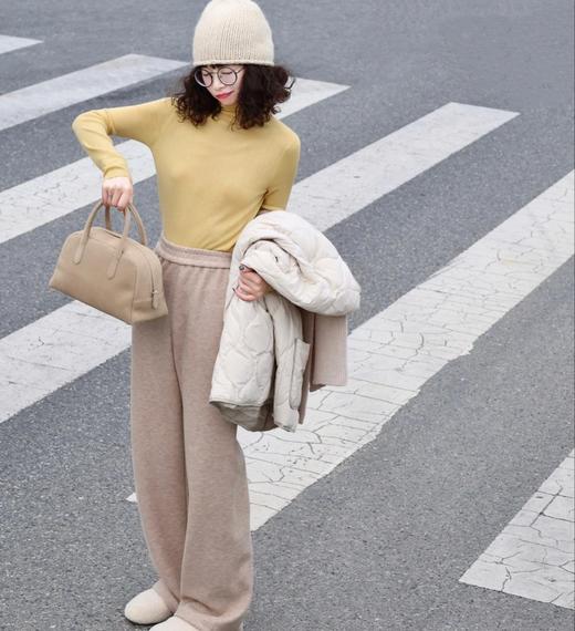 老米优品🎈3-5天！高端系列《加厚加绒直筒小阔腿羊毛裤》550g克重，垂感nice ! 显瘦又高级，松弛有温暖~ K251125A 商品图0