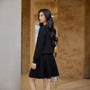 奢姿大码女装2025秋季新款胖妹妹时尚V领针织开衫半身裙两件套装 商品缩略图3