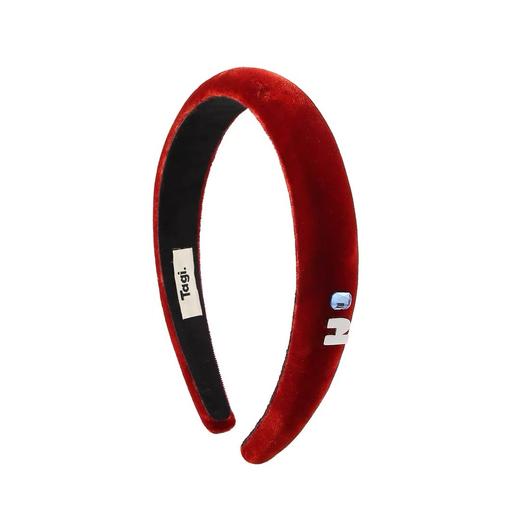 D112535爱心镶嵌水钻银色饰件复古可爱真丝高颅顶发箍 商品图13