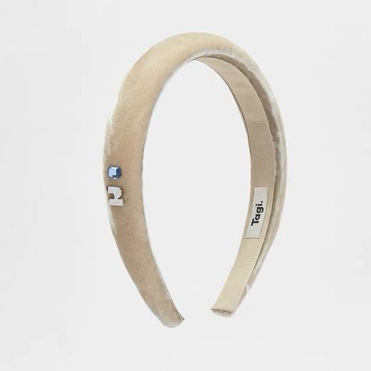 D112535爱心镶嵌水钻银色饰件复古可爱真丝高颅顶发箍 商品图12