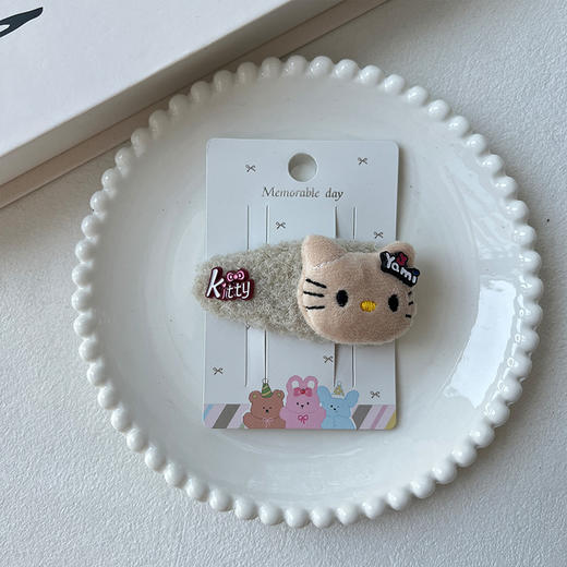 少女风格猫咪毛绒BB夹发夹-纪念日百货门店同款167747763 商品图2