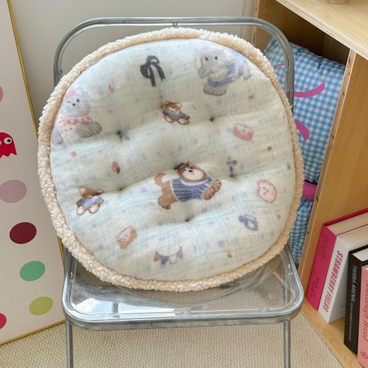 【YW】无忧购49元2件冬季新款圆形牛奶绒卡通坐垫可爱办公室椅垫阳台蒲团飘窗垫（截单后3-5天发货) 商品图5