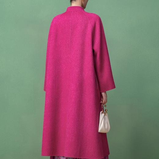 【林栖设计小店】（现货）绵羊毛双面呢渐变多色国风盘扣2025秋冬新款外套大衣女T1954263 商品图4