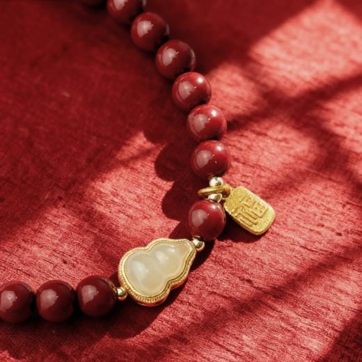 热卖！顺吉发！灵珠 朱砂手串 颗颗饱满 手感细腻光滑 多款可选 商品图11