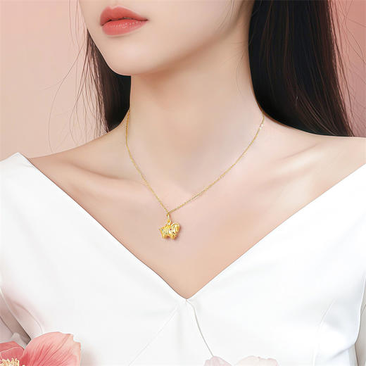 【新品首发】唐马吊坠 18k金合成立方氧化锆挂坠MEMORA诗普琳KP225401（线上专供）一口价 商品图2