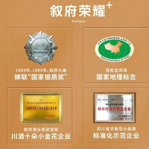 【原箱立减200】叙府 国宾 陈酿30 浓香型白酒 52度 500ml单瓶 500ml*6原箱 商品图4