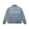 D112555男式蓝色水洗满钻烫钻牛仔外套夹克 商品缩略图1