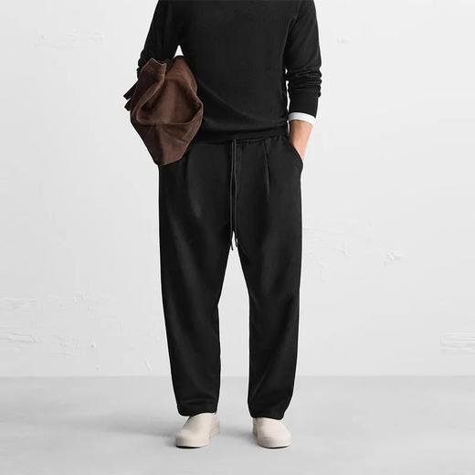 加绒加厚裤子冬季男女秋冬男士潮流直筒宽松休闲休闲裤长裤 款号 商品图1
