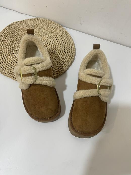 D112511冬新款厚底加绒雪地靴保暖毛毛鞋棉鞋勃肯鞋女 商品图5