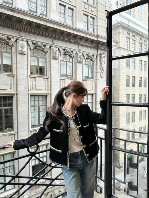 香奈儿 25秋冬 灯芯绒滚边外套 (TM) 商品图0