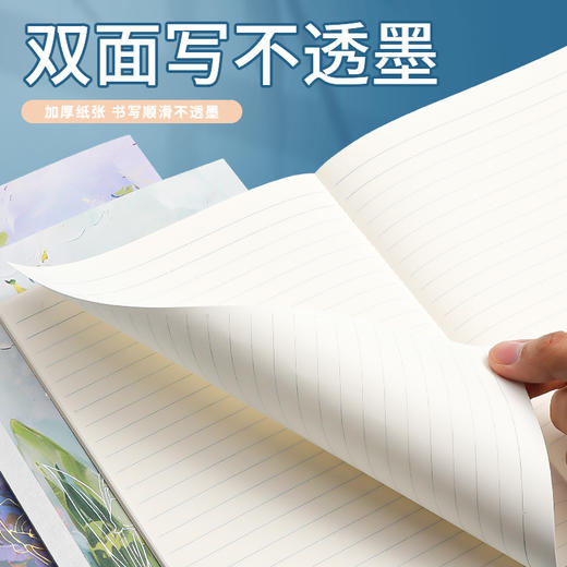 晨光无线装订本B5小清新高颜值少女笔记本记事本40页速滑纸张加厚学生日记软面抄（图案随机） 商品图5