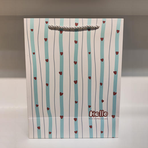 高级感条纹元素卡通手提中号礼袋-纪念日百货门店同款167901661 商品图0