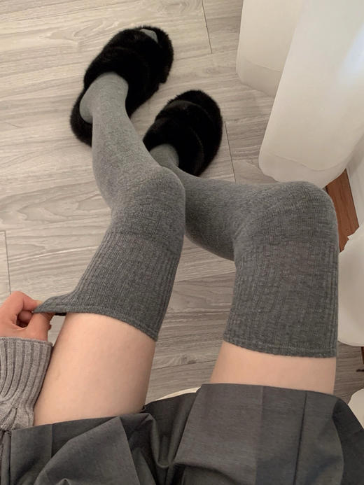 加绒过膝袜 商品图0