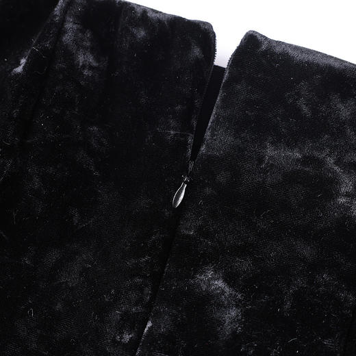 冬季加绒保暖半身裙女国风丝绒鱼尾裙气质百搭长裙女人味显瘦裙子 商品图2