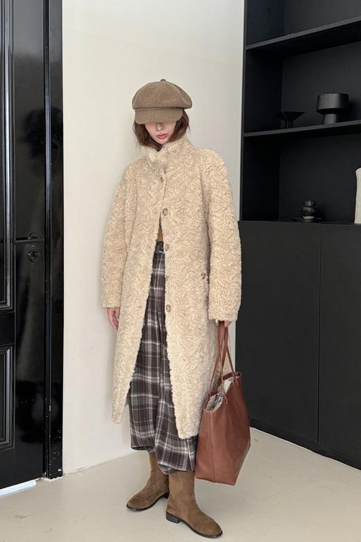 LNNNS 韩版加厚羊羔毛中长款皮草大衣外套 21311 商品图1