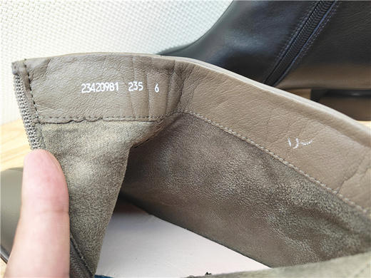 豪行秋冬新款23420981牛皮时尚休闲中跟女靴单靴短靴 商品图4