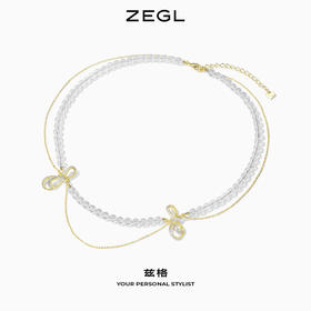 ZEGL设计师心意系列绳结项链女设计感小众2021年新款锁骨链配饰品