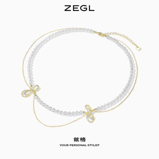 ZEGL设计师心意系列绳结项链女设计感小众2021年新款锁骨链配饰品 商品图0