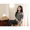 鹿向南「伯克利学姐」慵懒感灰色短袖针织毛衣女秋季宽松叠穿上衣 商品缩略图4