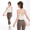 跃牌【海听系列】性感美背含胸垫瑜伽服背心带胸垫防震运动上衣XC104 商品缩略图4
