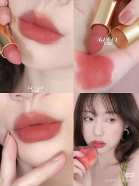 GUCCI古驰倾色绒雾唇膏208