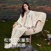3部顶瓜瓜杨梅绒开襟V领女长袖家居服套装27336 商品缩略图4
