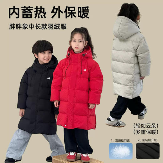 一件过冬蓬松饱满90%白鸭绒AD儿童款羽绒服 商品图0