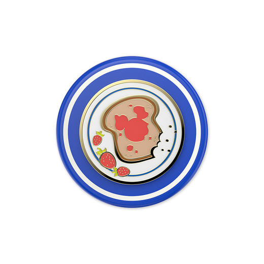【迪士尼早餐】米奇草莓酱吐司 MAGSAFE磁吸 Round圆啪嗒系列 蓝色 食物 商品图2