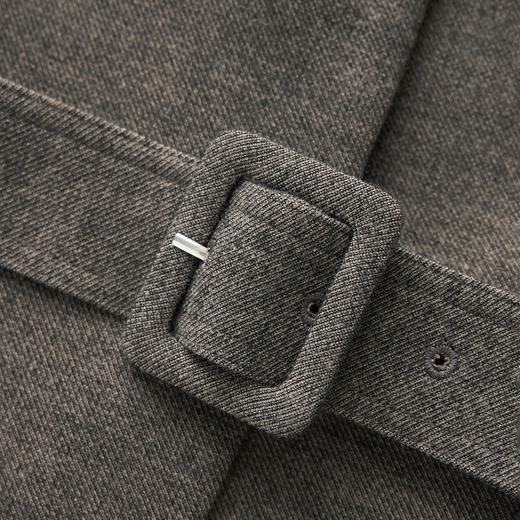 「高货wl」全新升级【铂金会员441/天猫599/差价158】(21317)洛诗琳法式V领斜纹毛呢连衣裙2025秋冬气质收腰背心裙女 商品图4