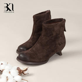 BAKERLOO女鞋圆头擦色小跟鞋HD212