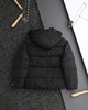 D112541梭织面料防风拒水连帽纯色羽绒服夹克 商品缩略图4