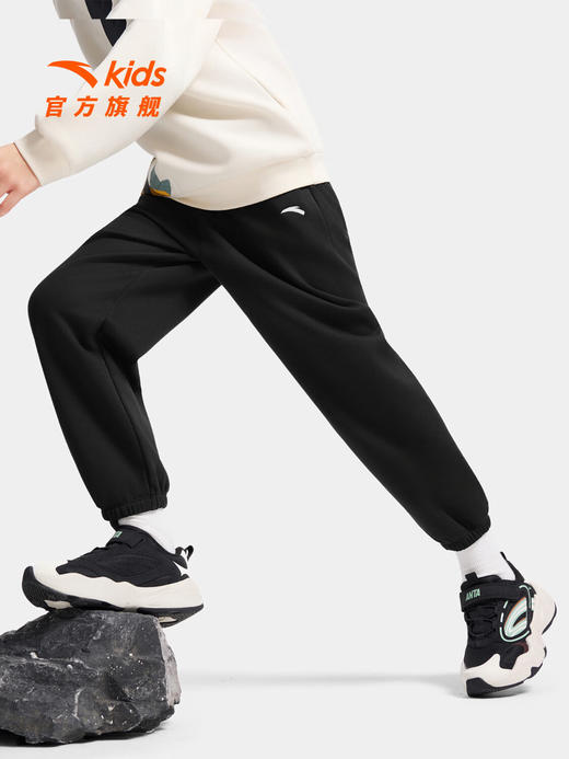 安踏儿童冬季新款男大童WWF系列套头衫卫衣舒适百搭亲肤柔软352546703N 商品图0