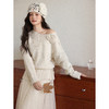 鹿向南「白松雨露」法式慵懒感杏色宽松毛衣女秋冬设计感长袖上衣 商品缩略图4