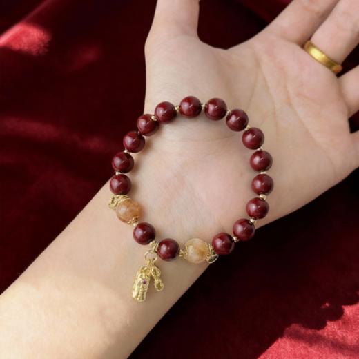 热卖！顺吉发！灵珠 朱砂手串 颗颗饱满 手感细腻光滑 多款可选 商品图9