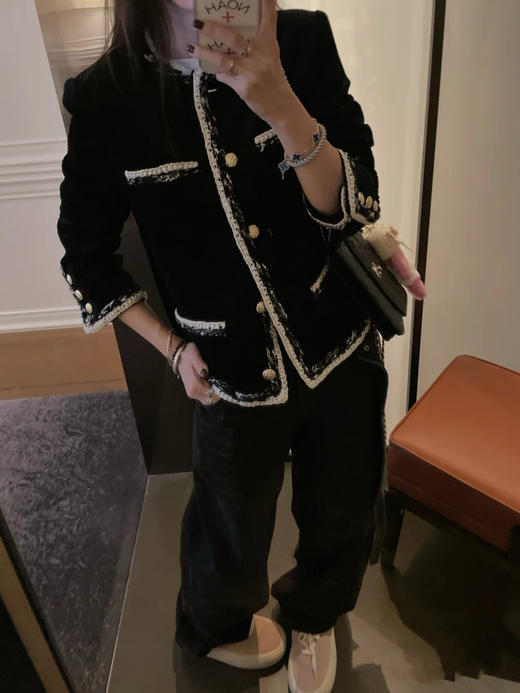 香奈儿 25秋冬 灯芯绒滚边外套 (TM) 商品图4