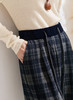ACME含羊毛格纹+醋酸丝绒松紧腰直筒美式格纹裤 商品缩略图11