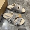 D112506吐司厚底毛毛勃肯鞋女2025冬季新款可外穿拖鞋子 商品缩略图3