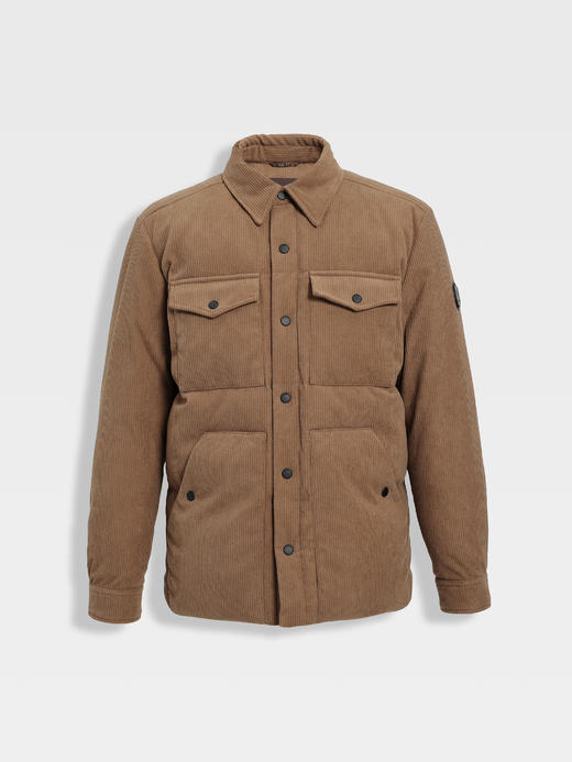 callisto深灰灯芯绒轻工装鹅绒羽绒服 商品图5