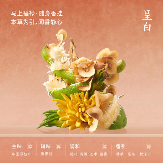 马上福禄·随身香挂礼盒，呈白×徐悲鸿美术馆联名，纵马踏香向自由 （3~5天发） 商品图3