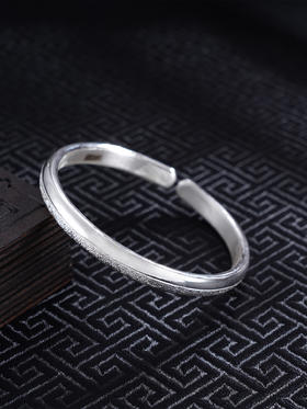 【星河灿烂】子佩集S999银手工手镯原创设计【55031104】2407