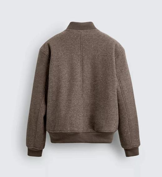 冬季棒球2025宽松时尚新款茄克男装男士纯色外套休闲夹克加厚 商品图5