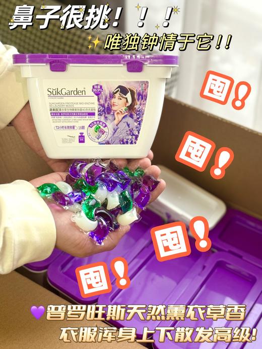 直发【发4盒共72颗】 仅一批福利， 高端款 蔬果园薰衣草4D洗衣凝珠 商品图5