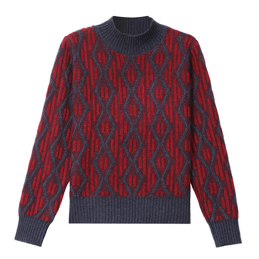 CC2025秋冬新款洋气百搭半高领设计感毛衣休闲针织衫保暖内搭上衣 商品图4