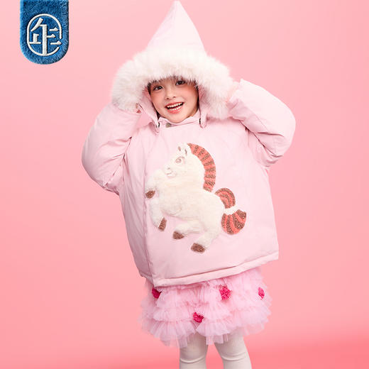 年衣童装连帽羽绒服2025年冬季新品男女童鸭绒利马开心羽绒服 商品图2