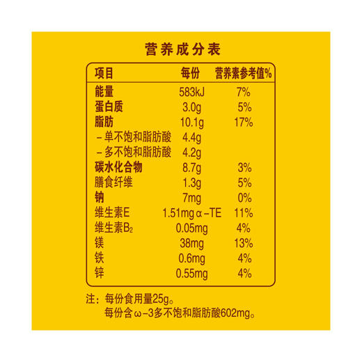 【长期集采】洽洽小黄袋每日坚果25g*7日装盒装（线上款） 商品图5