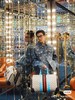 D112555男式蓝色水洗满钻烫钻牛仔外套夹克 商品缩略图9