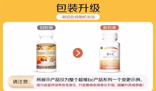 美国信心药业超级维B+C咀嚼片 （男女适用）60片/瓶 A-5432 （效期28-6） 商品图1