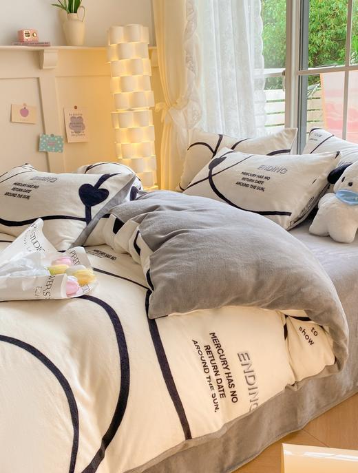 【清仓90元起】【四件套一套约7斤重】200g牛奶绒四件套  【不支持退换货】 商品图2