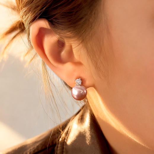 BAOFANDI宝梵迪2026新款小众设计高级感法式珍珠耳钉 百搭温婉精致耳饰BF 商品图5