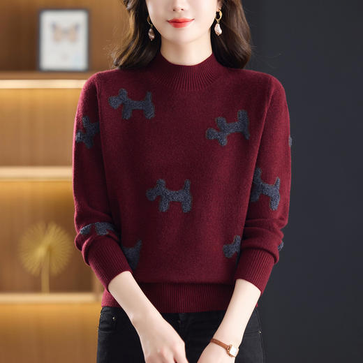 CC半高领毛衣女士短款秋冬2025新款洋气内搭上衣针织打底衫 商品图3